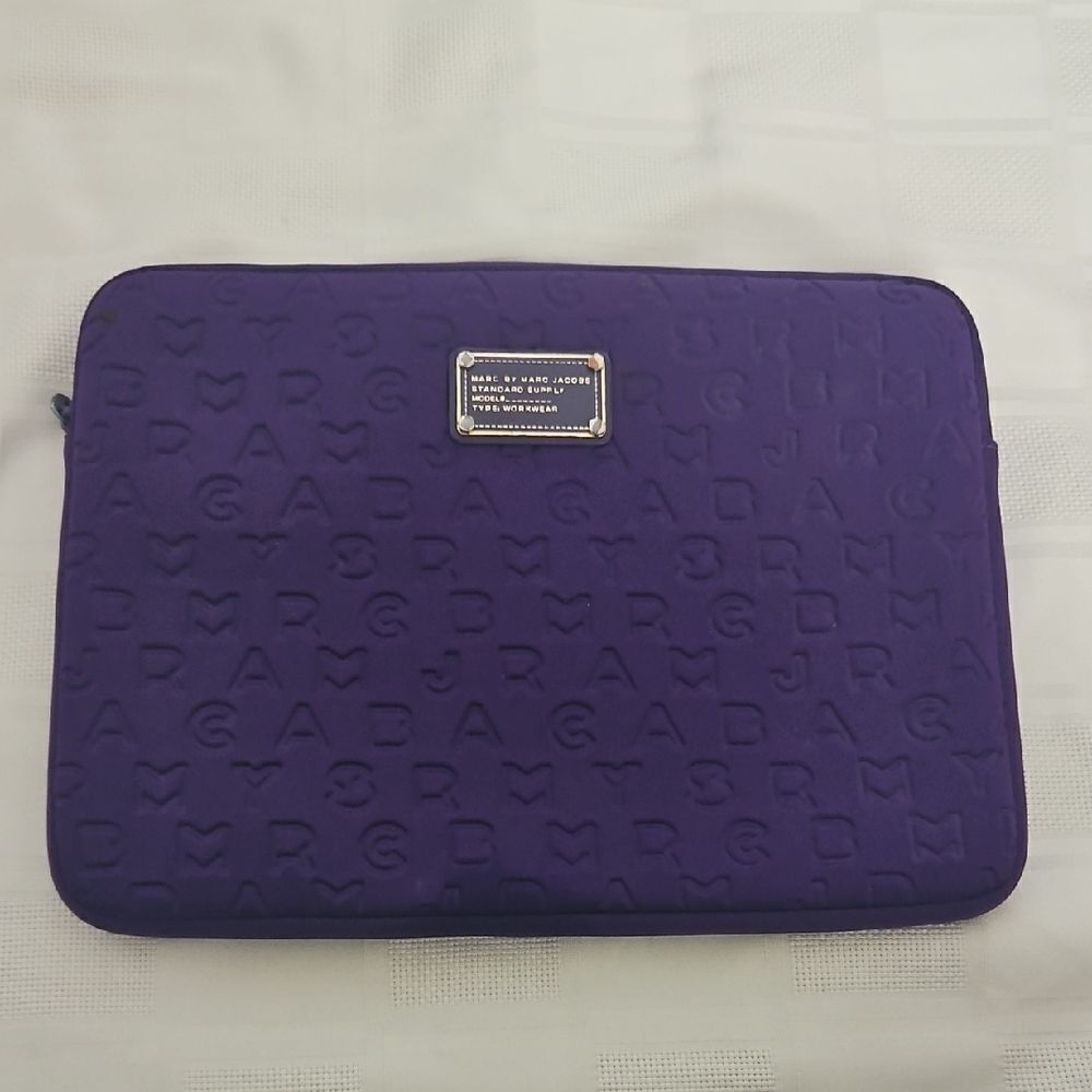 HOST PICK Marc Jacobs Purple Embossed Laptop Sleeve